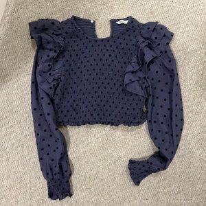 Zara polka dot top